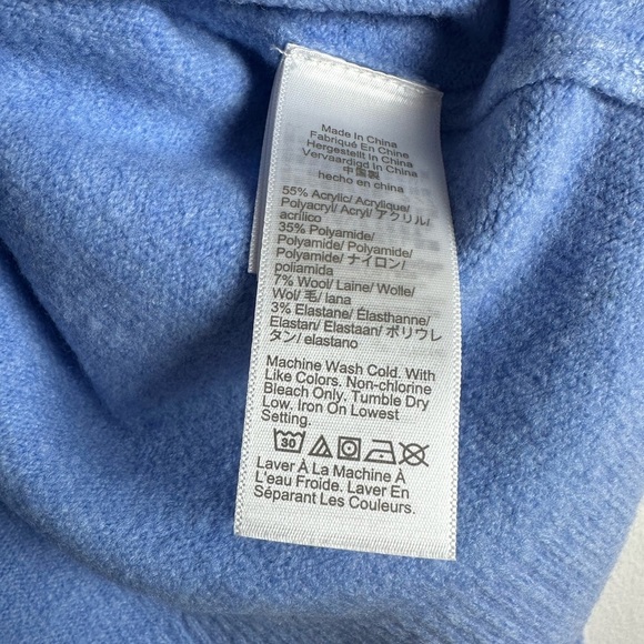 J.Crew Women's Pullover Blue Extra Soft Knit Long Sleeve Sweater- Size XS NWT - Picture 10 of 11